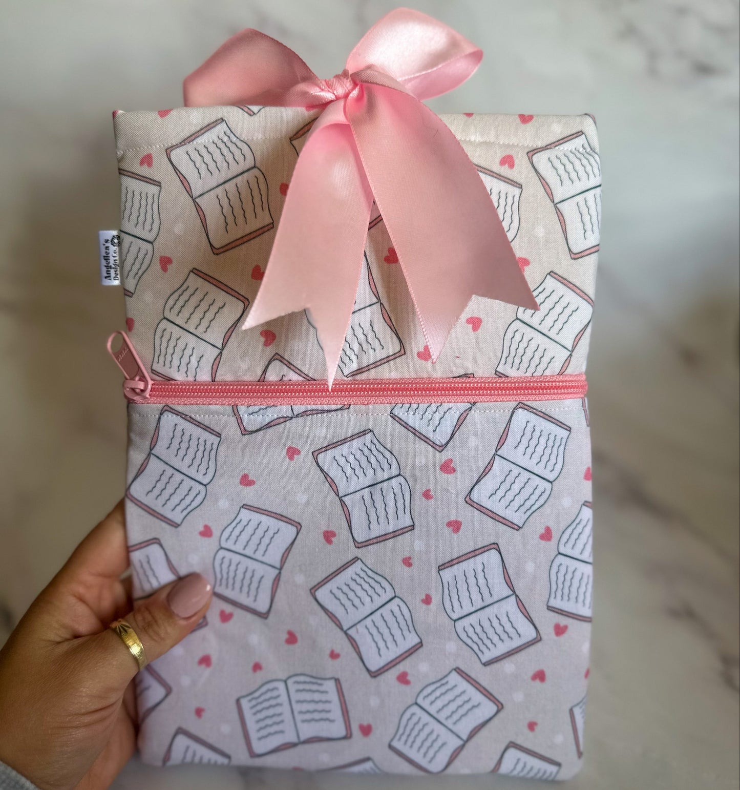 MY BOOK IS MY VALENTINE book sleeve