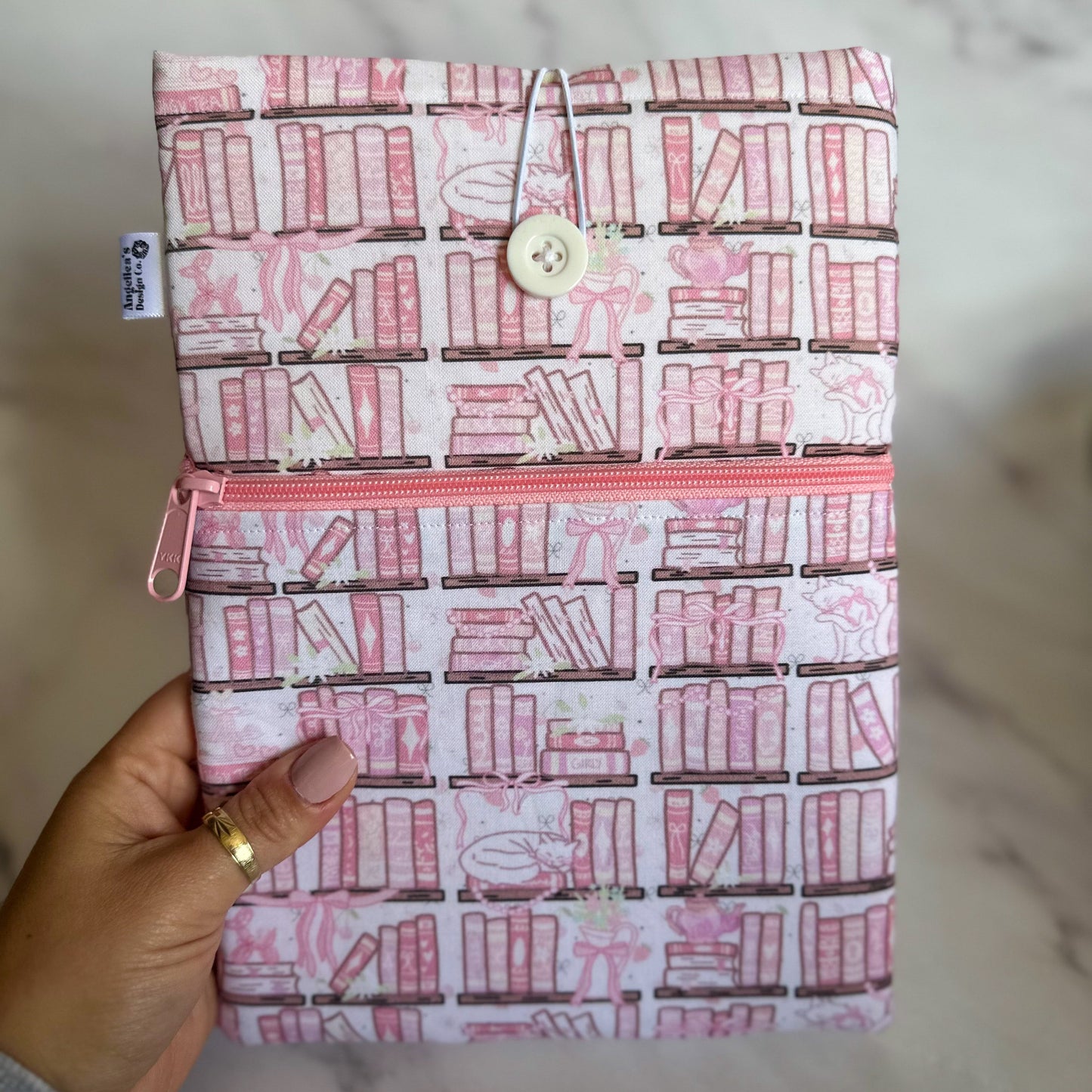 PINK COQUETTE LIBRARY book sleeve