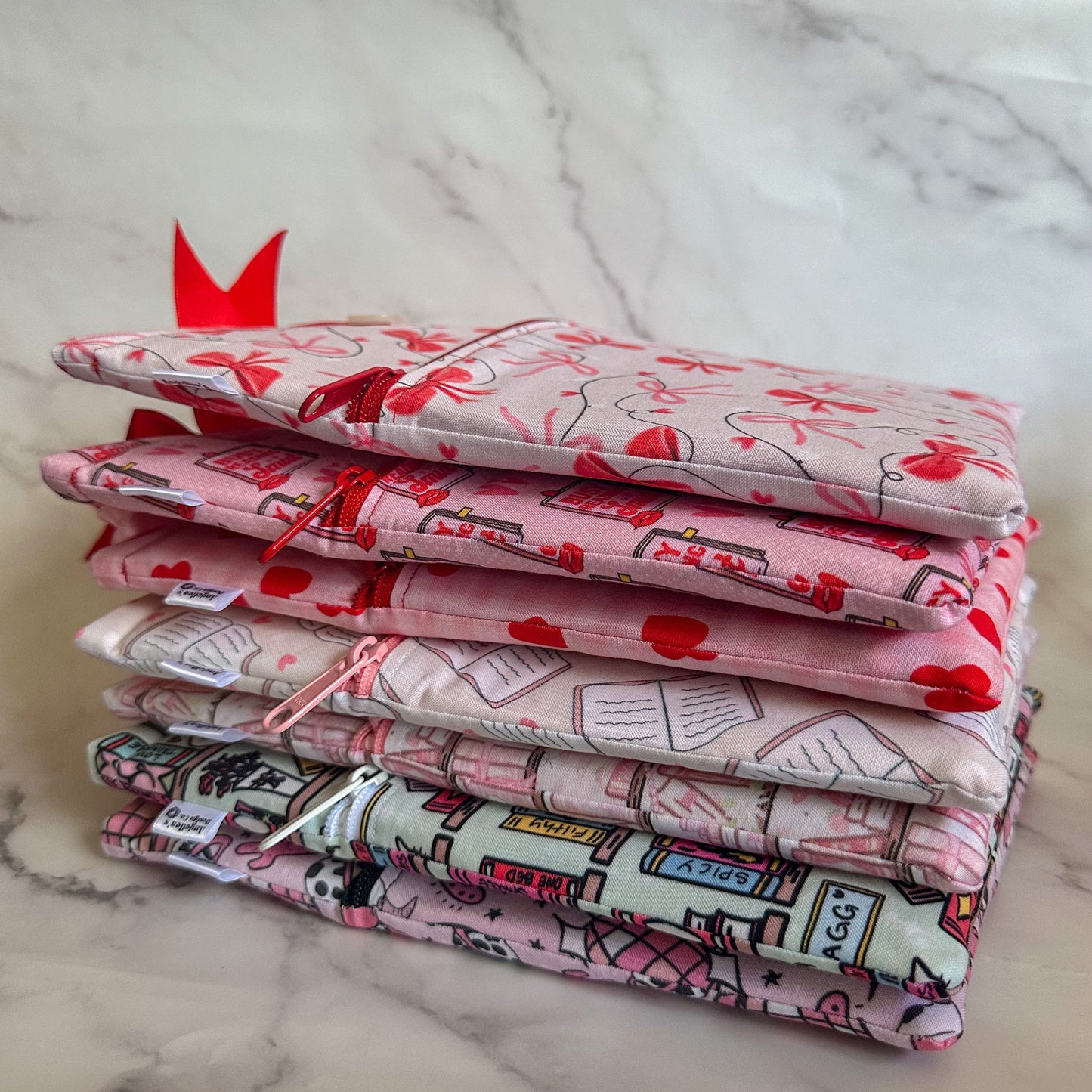 PINK COQUETTE LIBRARY book sleeve