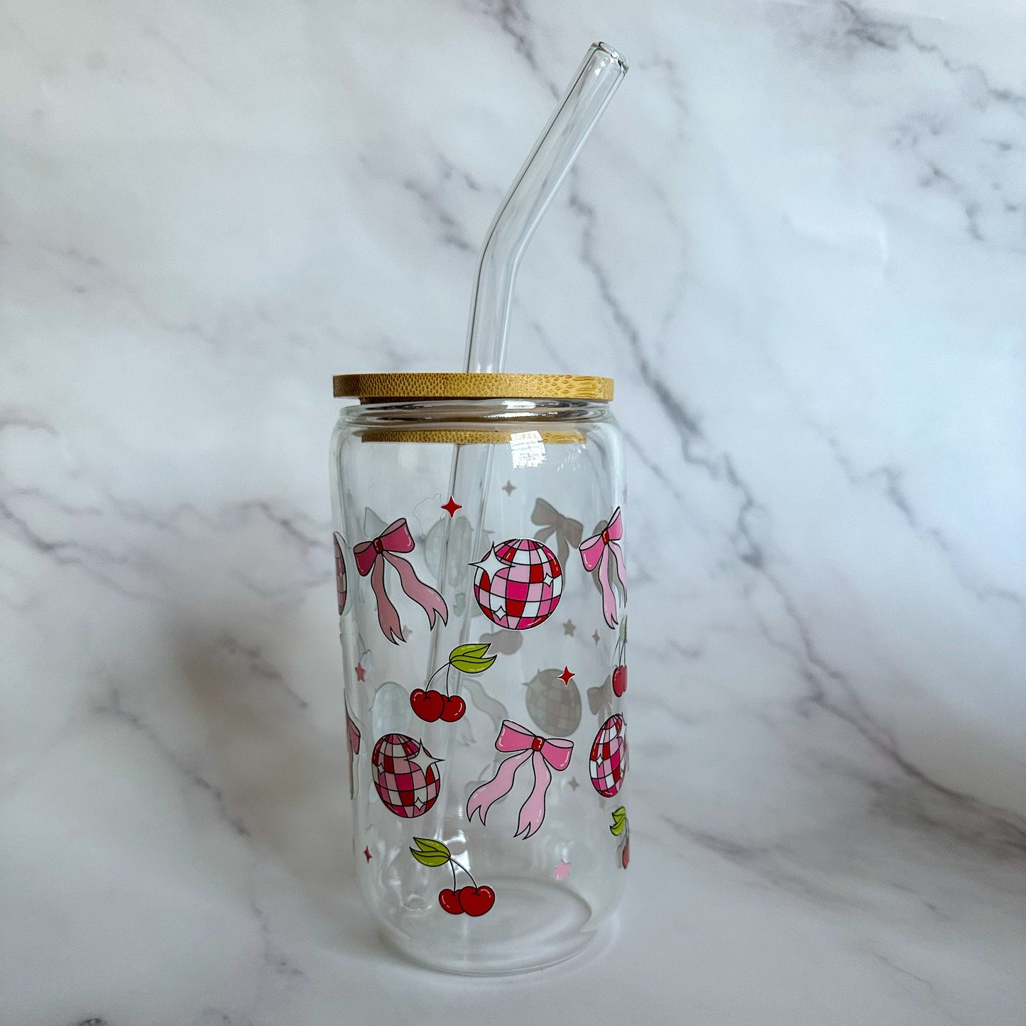 SWEETEST DISCO glass can cup