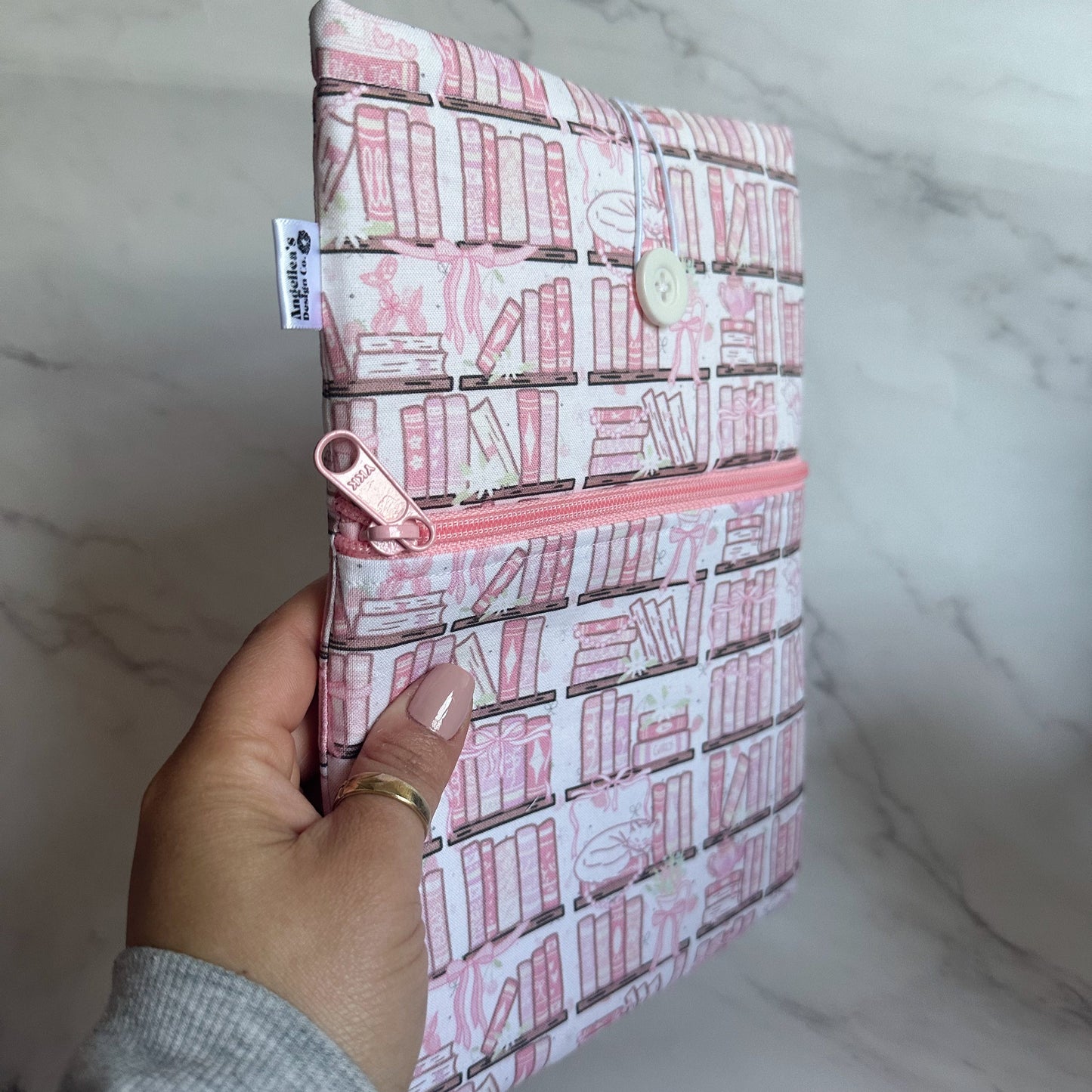 PINK COQUETTE LIBRARY book sleeve