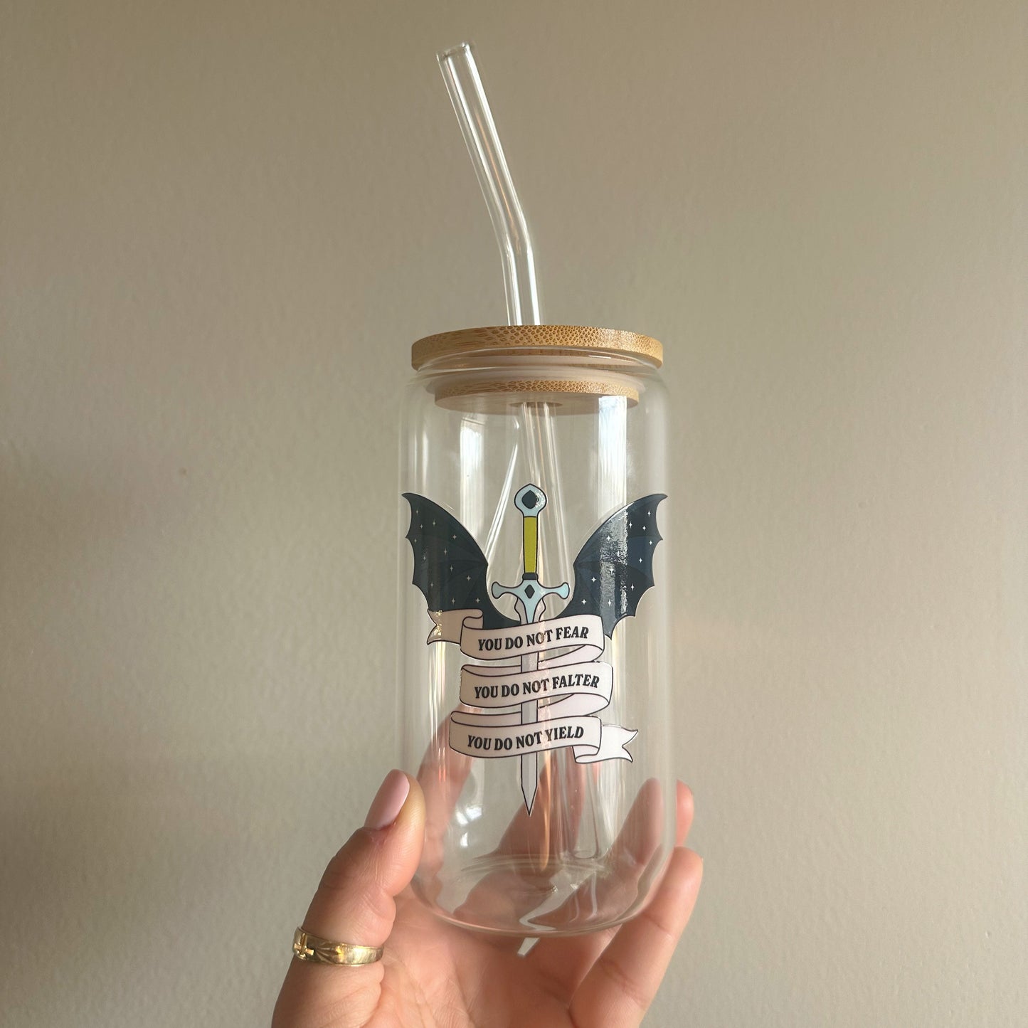FEYRE glass can cup