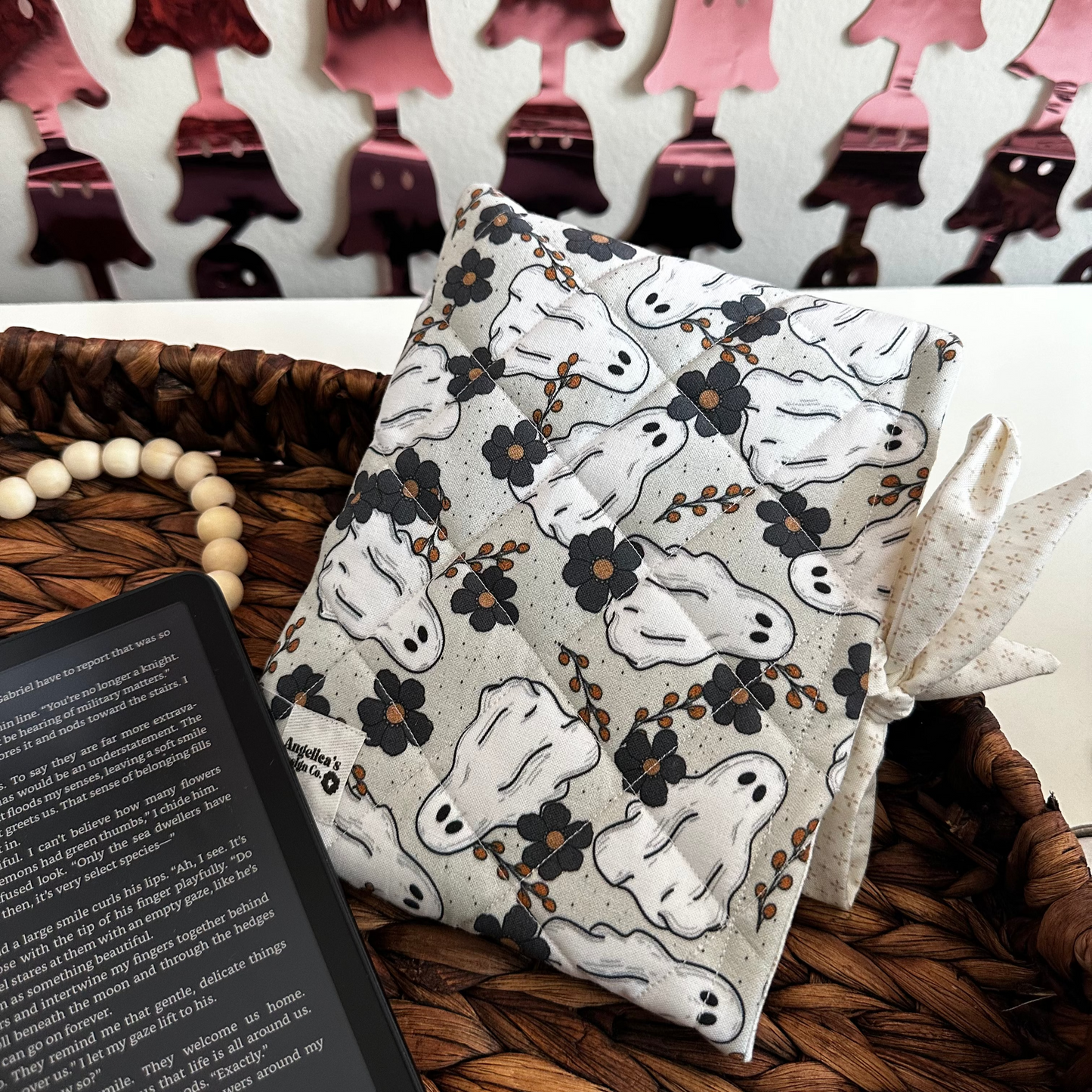 GHOSTIE VIBES quilted booksleeve