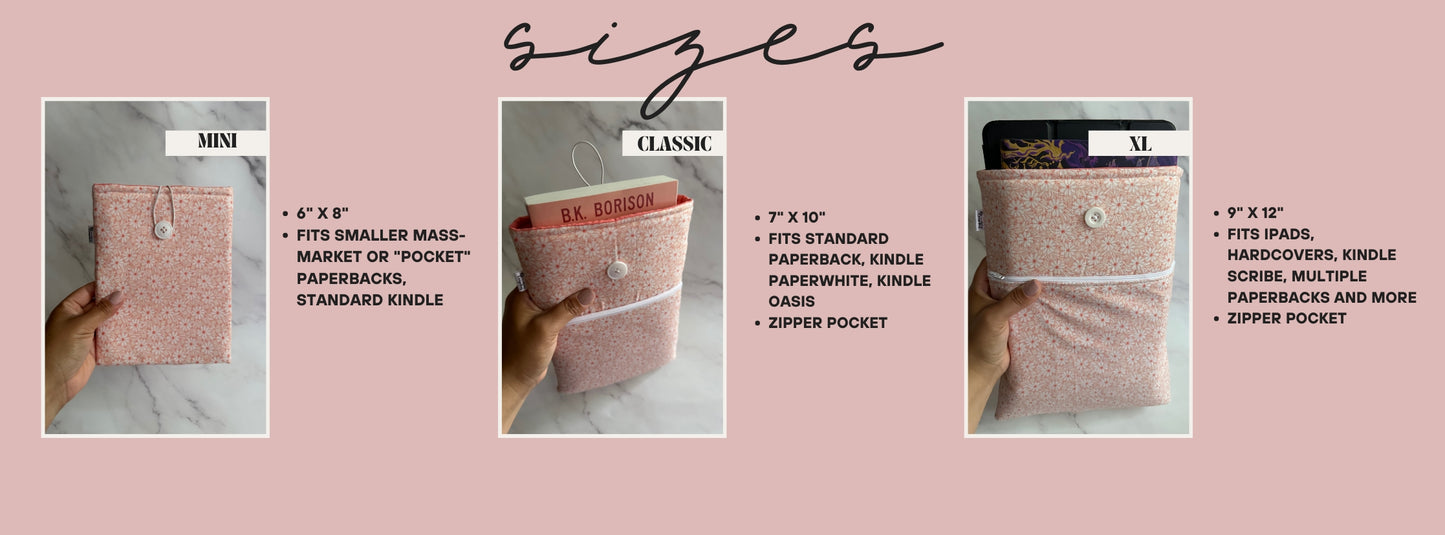 PINK COQUETTE LIBRARY book sleeve