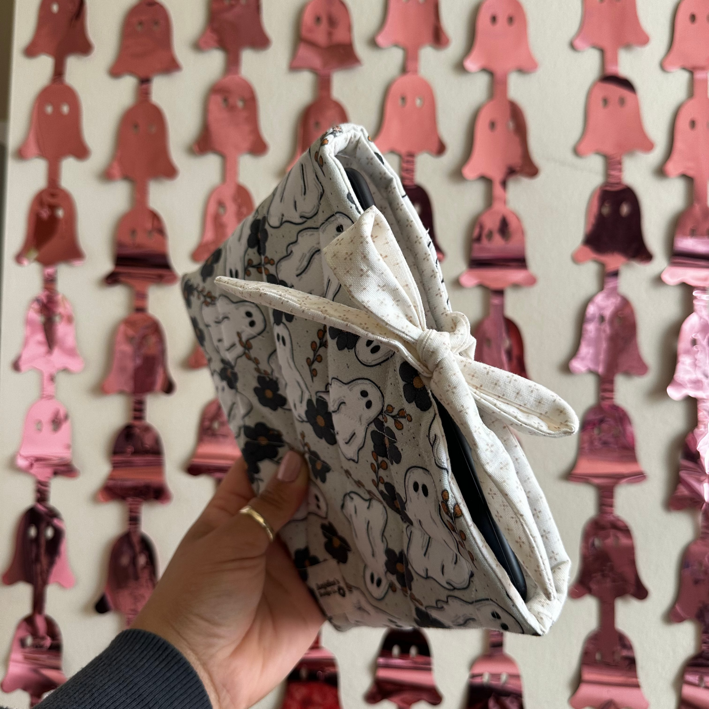 GHOSTIE VIBES quilted booksleeve